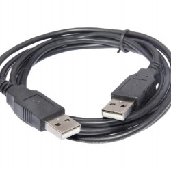 1.5m USB to USB Cable 2.0 A Male To A Male Plug Shielded High Speed Lead Black