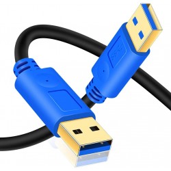 1.8M USB 3.0 CABLE Type A to Type A Data Lead Male to Male Plug Super Speed 1.8M USB 3.0 CABLE Type A to Type A Data Lead Male to Male Plug Super Speed