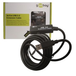5m Active USB 3.0 Extension Cable High-Speed Male to Female Plated Connectors 5m Active USB 3.0 Extension Cable High-Speed Male to Female Plated Connectors
