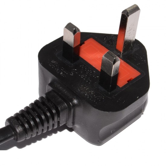 Figure of 8 Power Lead 2 Pin Mains Cable UK Plug Cable Cord C7 Fig Laptop TV