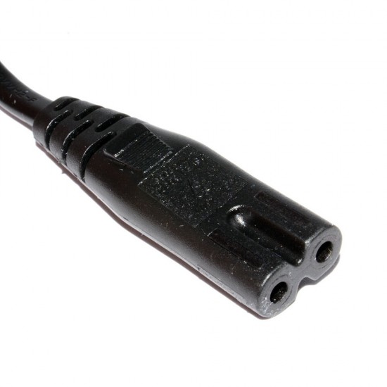 Figure of 8 Power Lead 2 Pin Mains Cable UK Plug Cable Cord C7 Fig Laptop TV