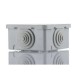 JUNCTION BOX CASE WATERPROOF TERMINAL ELECTRIC CABLE CONNECTOR PVC IP65 85X70