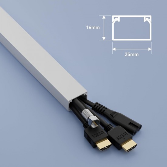 SELF ADHESIVE ELECTRICAL TRUNKING WIRE CONDUIT PLASTIC TV CABLE 25 X 16 MM 2M from Satcity.ie Ireland Limerick SELF ADHESIVE ELECTRICAL TRUNKING WIRE CONDUIT PLASTIC TV CABLE 25 X 16 MM 2M P