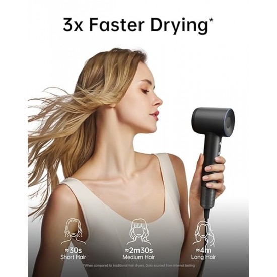 Laifen Swift Premium - High Speed Hairdryer with Attachments & Carry Case (Black) from Satcity.ie Ireland Limerick Laifen Swift Premium - High Speed Hairdryer with Attachments & Carry Case (Black)
