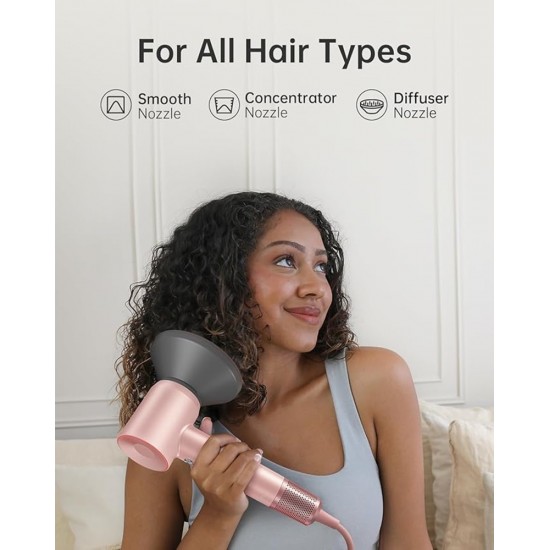 Laifen Swift Premium - High Speed Hairdryer with Attachments & Carry Case (Pink/Gold) from Satcity.ie Ireland Limerick Laifen Swift Premium - High Speed Hairdryer with Attachments & Carry Case (Pink/Gold)