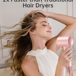 Laifen Swift Premium - High Speed Hairdryer with Attachments & Carry Case (Pink/Gold)