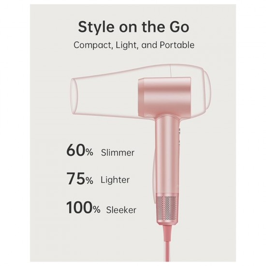 Laifen Swift Premium - High Speed Hairdryer with Attachments & Carry Case (Pink/Gold) from Satcity.ie Ireland Limerick Laifen Swift Premium - High Speed Hairdryer with Attachments & Carry Case (Pink/Gold)