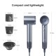 Laifen Swift Premium - High Speed Hairdryer with Attachments & Carry Case (Silver Blue)