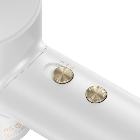 Laifen Swift Premium - High Speed Hairdryer with Attachments & Carry Case (White/Gold)
