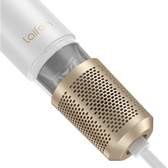 Laifen Swift Premium - High Speed Hairdryer with Attachments & Carry Case (White/Gold)