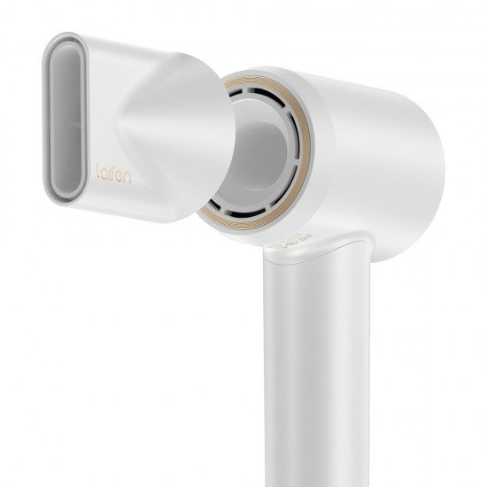 Laifen Swift Premium - High Speed Hairdryer with Attachments & Carry Case (White/Gold)