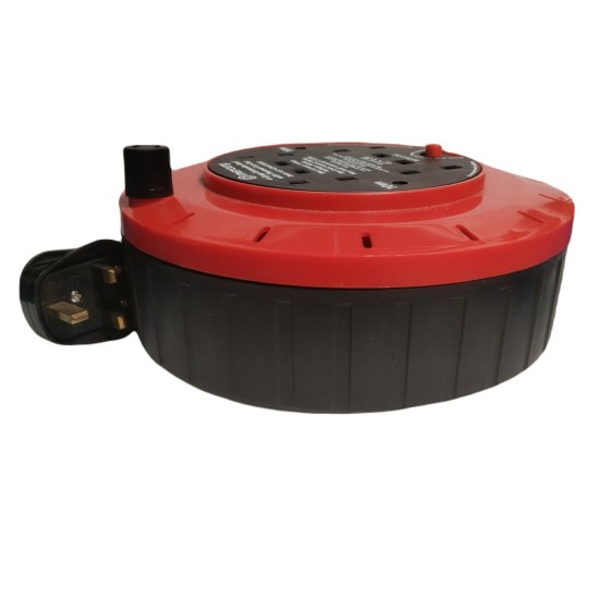 4 WAY EXTENSION GANG REEL WITH THERMAL CUT OUT CABLE LIAD SOCKET HEAVY DUTY 10M