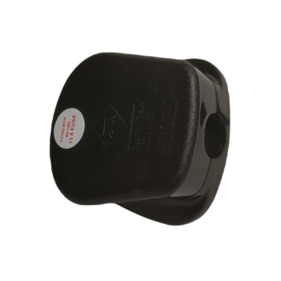 Black Electric 3 Pin Power Plug Round Pin Plugs Adaptor UK Screw Terminals from Satcity.ie Ireland Limerick Black Electric 3 Pin Power Plug Round Pin Plugs Adaptor UK Screw Terminals