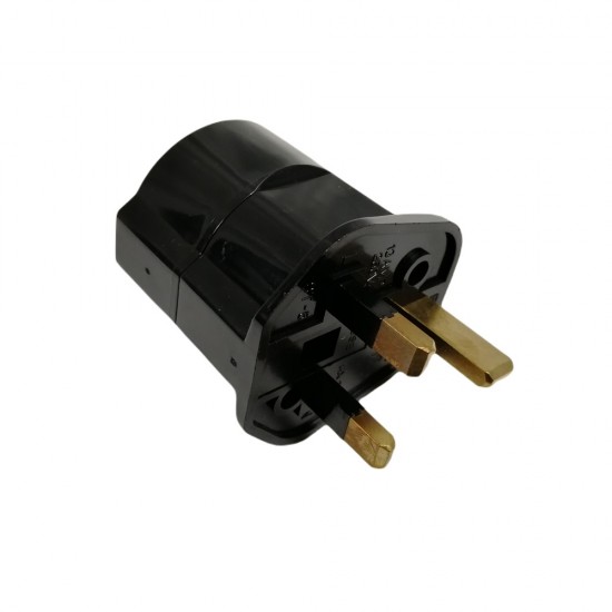 PLUG IN 2 PIN TO 3 PIN PLUG ADAPTER EU IRL/UK PLUG MAINS TRAVEL CONTINENTAL TYPE