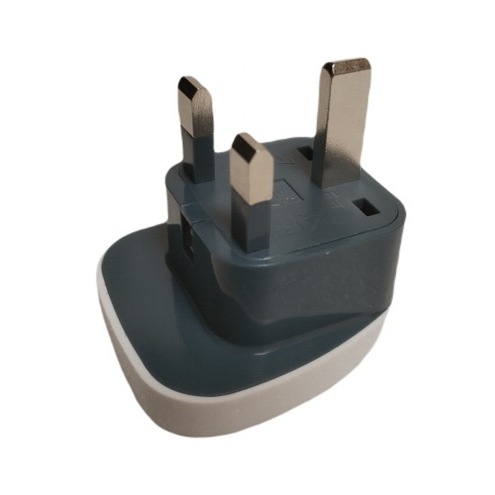 USA to Ireland UK 3 Pin Plug Travel Plug Adapter Converter Power Socket EU 2Pin