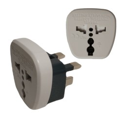 USA to Ireland UK 3 Pin Plug Travel Plug Adapter Converter Power Socket EU 2Pin