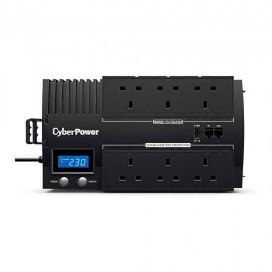 Cyberpower BR1200ELCD-UK Wall Mount UPS 1200VA/720W Cyberpower BR1200ELCD-UK Wall Mount UPS 1200VA/720W