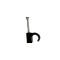 3.5MM ROUND CABLE CLIPS WALL BLACK NAIL PLUGS AERIAL ELECTRICAL FIXING LEAD 100