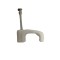 13MM WHITE 13X6 TWIN SATELLITE RG6 CABLE CLIPS WIRE STEEL PIN STRONG NYLON 100