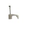 10MM WHITE TWIN DOUBLE SHOTGUN SATELLITE CABLE CLIPS STEEL PIN STRONG NYLON 100