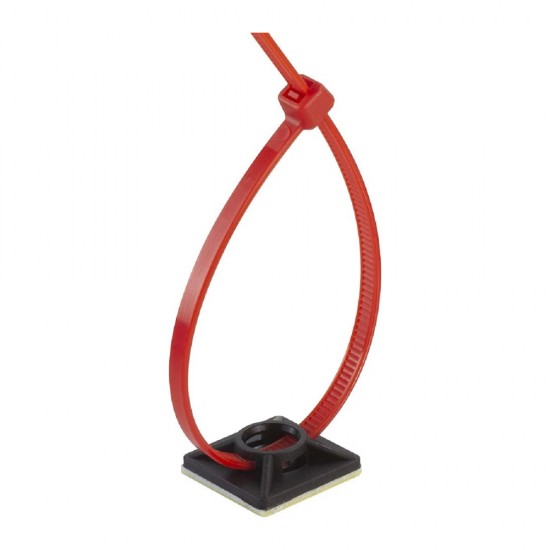 BLACK ADHESIVE SCREW CABLE TIE ZIP BASE SELF STICK FIXING WIRE MOUNTS 28MM 10PCS from Satcity.ie Ireland Limerick BLACK ADHESIVE SCREW CABLE TIE ZIP BASE SELF STICK FIXING WIRE MOUNTS 28MM 10PCS