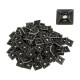 BLACK ADHESIVE SCREW CABLE TIE ZIP BASE SELF STICK FIXING WIRE MOUNTS 28MM 10PCS 