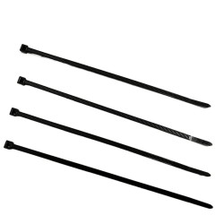 BLACK 300MM X 4.8MM CABLE ZIP TIES NYLON WRAPS HIGH QUALITY STRONG 100 PACK BLACK 300MM X 4.8MM CABLE ZIP TIES NYLON WRAPS HIGH QUALITY STRONG 100 PACK