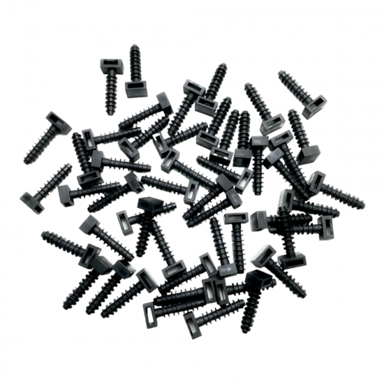 Cable Tie Wall Plug Masonary Mounts 8mm Base Masonry Fixings Cable Tie Bases 100