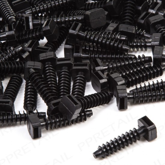 Cable Tie Wall Plug Masonary Mounts 8mm Base Masonry Fixings Cable Tie Bases 100