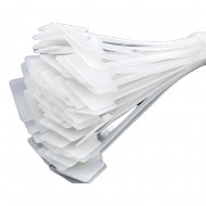 Marker Cable Ties Zip Tie Wraps With Write on Label Tag Nylon 100mm x 2.5mm(100)
