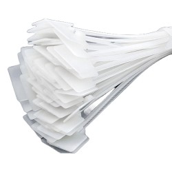 Marker Cable Ties Zip Tie Wraps With Write on Label Tag Nylon 100mm x 2.5mm(100)