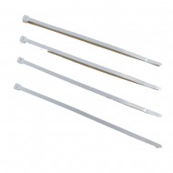 WHITE 300MM X 4.8MM CABLE ZIP TIES NYLON WRAPS HIGH QUALITY STRONG 100 PACK