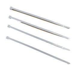 WHITE 200MM X 3.6MM CABLE ZIP TIES NYLON WRAPS HIGH QUALITY STRONG 100 PACK