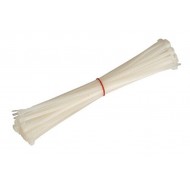 WHITE 390MM X 4.7MM CABLE ZIP TIES NYLON WRAPS HIGH QUALITY STRONG 100 PACK