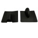 BLACK BRICK BUSTER PLATE WALL ENTRY TIDY HOLE CABLE LEAD COVER SATELLITE COAXIAL