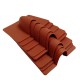 BROWN BRICK BUSTER PLATE WALL ENTRY TIDY HOLE CABLE LEAD COVER SATELLITE COAXIAL