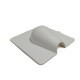 WHITE BRICK BUSTER PLATE WALL ENTRY TIDY HOLE CABLE LEAD COVER SATELLITE COAXIAL