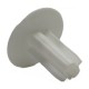 WHITE TWIN PLASTIC HOLE WALL GROMMET COVER CABLE ENTRY EXIT CCTV SKY VIRGIN 1