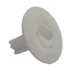 WHITE TWIN PLASTIC HOLE WALL GROMMET COVER CABLE ENTRY EXIT CCTV SKY VIRGIN 1