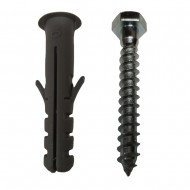 M10X60MM M8 STAINLESS STEEL COACH SCREWS HEX HEAD SCREW WITH NYLON WALL PLUGS 1