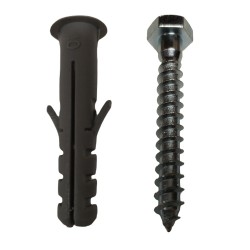 M10X60MM M8 STAINLESS STEEL COACH SCREWS HEX HEAD SCREW WITH NYLON WALL PLUGS 1 M10X60MM M8 STAINLESS STEEL COACH SCREWS HEX HEAD SCREW WITH NYLON WALL PLUGS 1