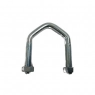 U-Bolt 37mm M8 Aerial / Satellite Dish Pole Fixing Antenna Mast Clamp Bracket
