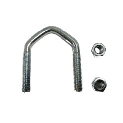U-Bolt 37mm M8 Aerial / Satellite Dish Pole Fixing Antenna Mast Clamp Bracket