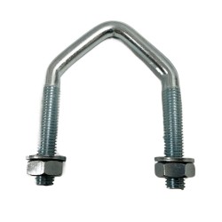 U-Bolt 50mm M10 Aerial / Satellite Dish Pole Fixing Antenna Mast Clamp Bracket