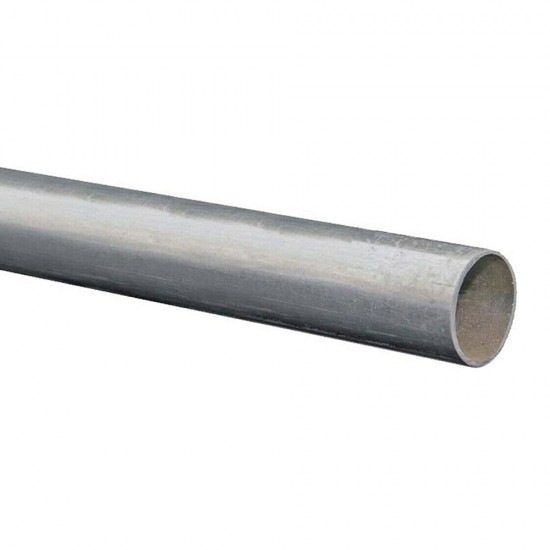 HEAVY DUTY GALVANISED STEEL MAST TV AERIAL WALL MOUNTING POLE TUBE 50MM X 200CM