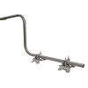 Wall Mounting Steel Cranked Satellite Pole Bracket 1.2m SWAN Sky Dish Aerial 