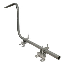 Wall Mounting Steel Cranked Satellite Pole Bracket 1.2m SWAN Sky Dish Aerial Wall Mounting Steel Cranked Satellite Pole Bracket 1.2m SWAN Sky Dish Aerial