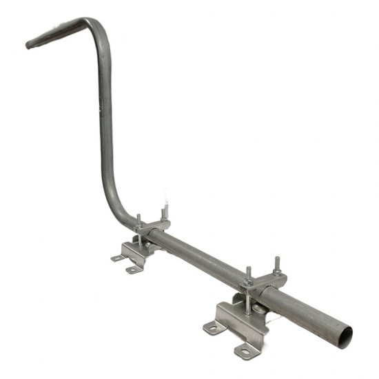 Wall Mounting Steel Cranked Satellite Pole Bracket 1.2m SWAN Sky Dish Aerial 