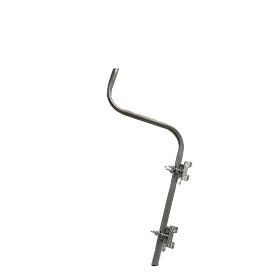 Wall Mounting Steel Cranked Satellite Pole Bracket 1.2m SWAN Sky Dish Aerial 