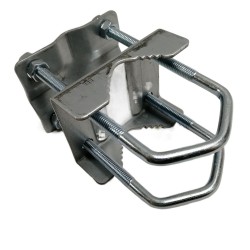 DOUBLE SHELLEY CLAMP 8 NUT AERIAL POLE UNIVERSAL MAST CB HAM TV BRACKET 2"x 2" DOUBLE SHELLEY CLAMP 8 NUT AERIAL POLE UNIVERSAL MAST CB HAM TV BRACKET 2"x 2"